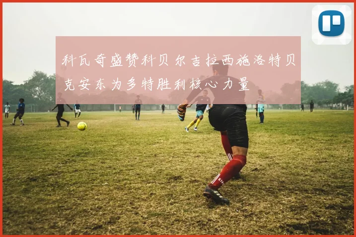 科瓦奇盛赞科贝尔吉拉西施洛特贝克安东为多特胜利核心力量