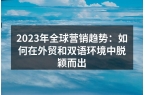 2023年全球营销趋势：如何在外贸和双语